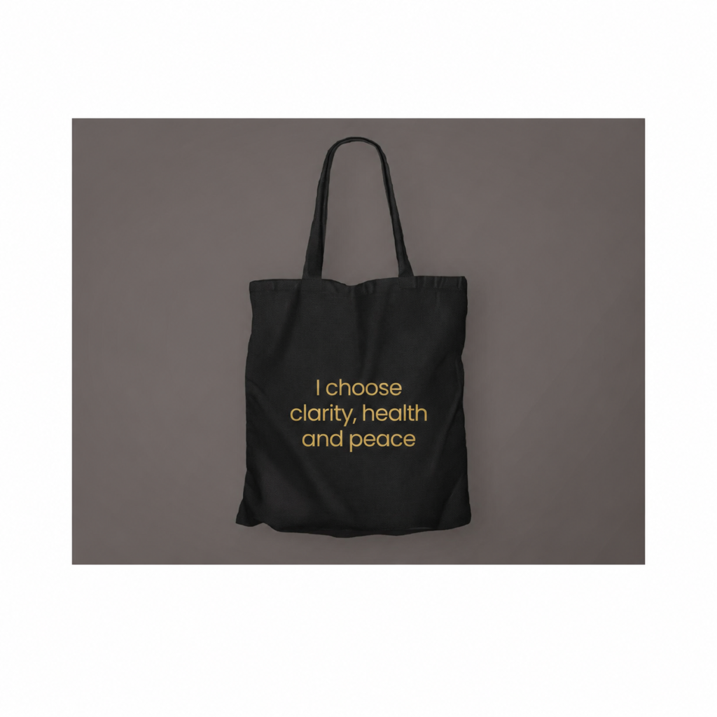 Affirmation tote bag black