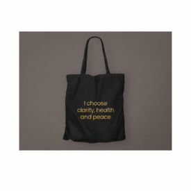 Affirmation tote bag black