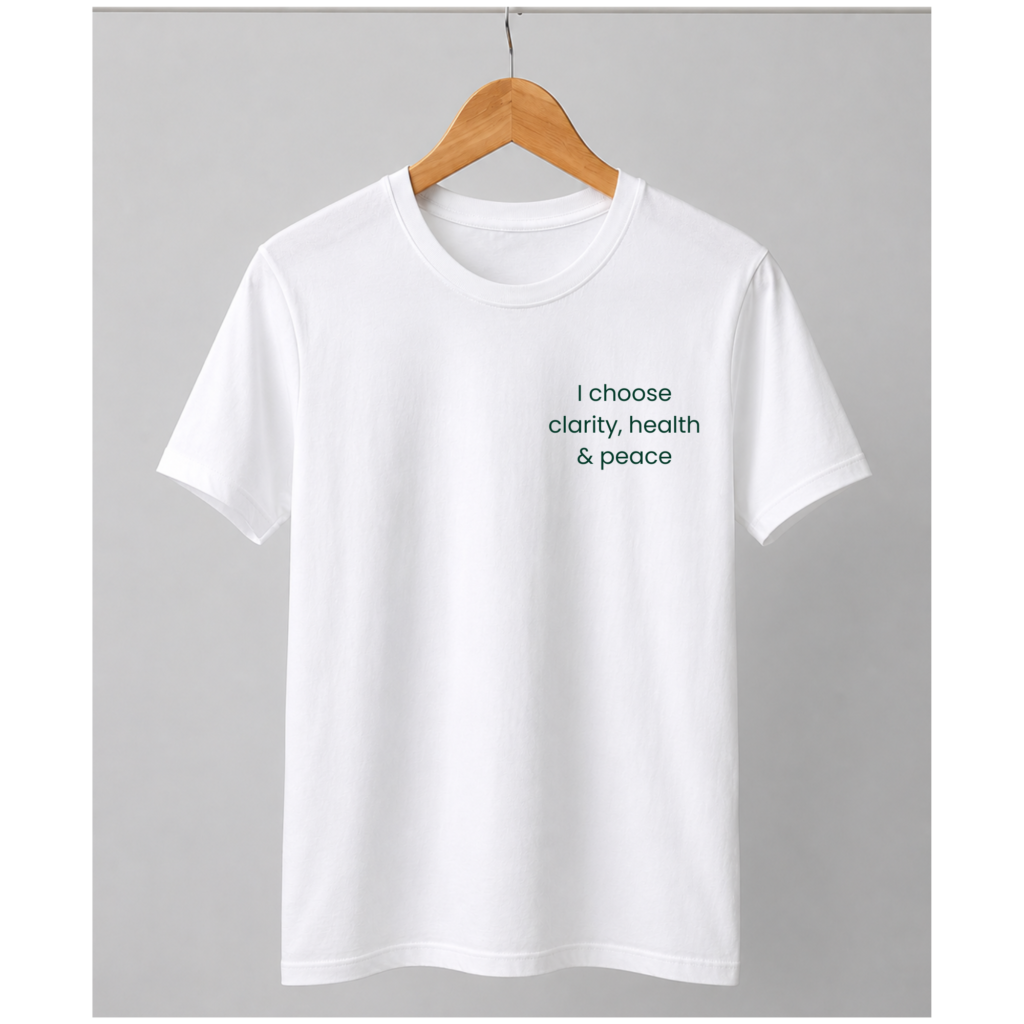 White affirmation t-shirt
